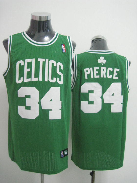 Boston Celtics Pierce Green White Jersey